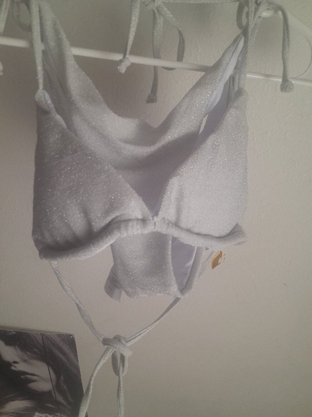 Silver shiny bikini